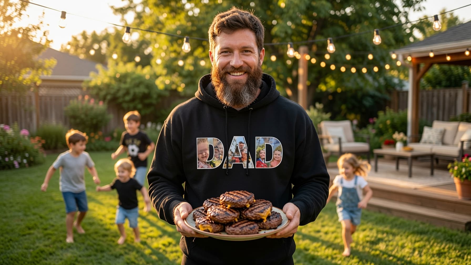 DAD Photo Letters Hoodie